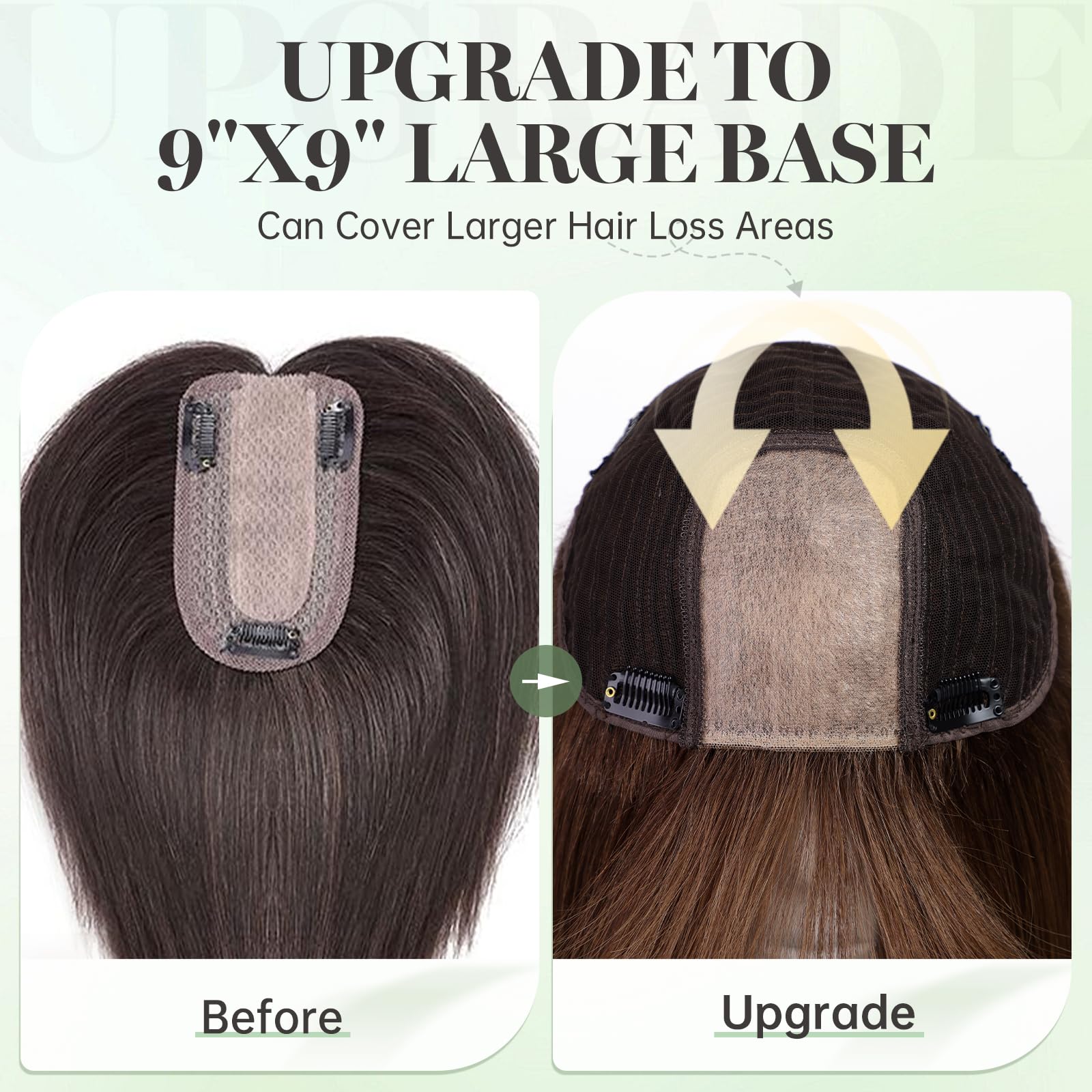 starluck 16 inch Hair Toppers for Women 9