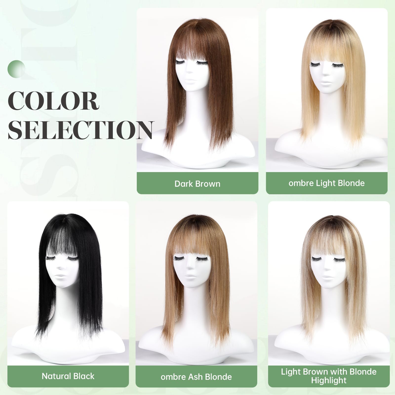 starluck 16 inch Hair Toppers for Women 9